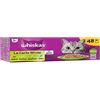 WHISKAS Pasto - 48 bustine fresche - La carte mista (4 varietà) - patè per gatti adulti in gelatina - cibo umido completo ed equilibrato, adatto per gatti sterilizzati