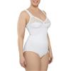 BODYPERFECT Body Donna Coppa D Made in Italy Contenitivo e Snellente Intimo Elegante in Pizzo Senza ferretto Scollatura sulla Schiena