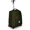 Invicta Trolley Scuola Benin Solid, Verde Militare, 2 in 1, Con Spallacci Uso Zaino, Tasca porta Borraccia e Porta Laptop, Scuola & Viaggio, Ragazzi