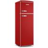 SEVERIN RKG 8983 Retro Frigorifero/Congelatore con Congelatore Superiore (Doppia Porte) - Rosso