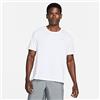 Nike M NK DF Miler Top SS, T-Shirt Uomo, White/(Reflective Silv), M-T