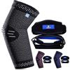 ABYON Supporto per Gomito per Uomo e Donna, Manicotto a Compressione (1 Pezzo) + Fasce di Supporto per Tennis (2 Pezzi) per Tennis, Artrite, Codo del Golfista, Tendinite, Sport, Palestra