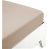 Morbidissimi Lenzuolo con Angoli No Stiro Jersey 100% Cotone K332 Singolo Tortora
