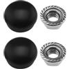 EMSea 2 set di copribulloni per braccio tergicristallo anteriore 1J0955205A/133955435/955203005 compatibile con VW Transporter T4 T5 T6