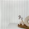 WALLCOVER Sfondo Carta da parati bianca in tessuto non tessuto a righe grigie - Pannelli d'argento stile scandinavo, moderna Lamelle Made in Germany