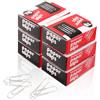 Tymyp Graffette Ufficio 33 mm, 600 Graffette Clips lisce, Fermagli Ufficio di Medie, Clip per Ufficio per Forniture per Ufficio, Piccole Clip per Ufficio per Roba di Carta, Argento