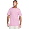 Nike T-Shirt Uomo Nike Cotone Small Logo - Nsw Club Rosa