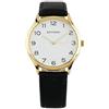 Sekonda Orologio con cinturino in pelle nera e oro 1854, bianco, Cinturino