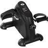 HOMCOM Mini Cyclette Portatile per l'Allenamento di Gambe per Braccia con Display LCD TPR, PP, PP, ruota in ghisa 35 x 40 x 31 cm Nero