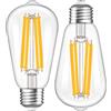 Genixgreen Lampadina E27 LED 100W 2000Lumens 12Watt vintage a risparmio energetico lampadina a incandescenza 120W, lampadina Edison bianco caldo 2700K per l'illuminazione quotidiana, senza sfarfallio, 230V, 2pcs