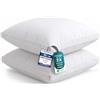 Utopia Bedding Cuscini Letto (Set di 2), 60 x 60 cm Guanciali Letto Coppia - Tessuto spazzolato con Fibra di Poliestere 3D - Morbida e Traspirante Cuscini (Bianco)