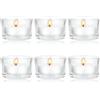 Nodcows Set di 6 Portacandele Vetro, Vasetti per Candele Trasparente Porta Candele Vetro da Tavolo Portacandela per Matrimoni Centrotavola Decorazioni Feste di Nozze e Regali per Gli Ospiti (47x25mm)