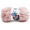 Lion Brand Yarn Company Lion Brand - Gomitolo di filato di pelliccia sintetica per lavori a maglia, uncinetto e artigianato, barboncino rosa, confezione da 1