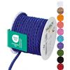 Halbach Seidenbänder Cordoncino di alta qualità (blu), larghezza 6 mm, lunghezza 10 m, prodotto in Germania e certificato Öko-Tex, cordoncino in raso lucido in acetato