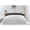 Emma Barclay Lyla - Set copripiumino reversibile, per letto singolo, colore: Nero/Bianco