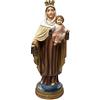 Inmaculada Romero IR Figura Madonna del Carmen Immagine 20 cm. Ornamento Silhouette Resina Zoccolo Decorazione