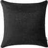 ROOM99 Charmy, federa decorativa per cuscino, 45 x 45 cm, per camera da letto, soggiorno, velluto, colore nero