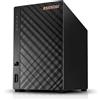 Asustor Drivestor 2 Lite AS1102TL, 2 bay NAS enclosure di rete, 1,7 GHz, Quad Core, 1 GbE, 1 GB RAM DDR4, Network Attached Storage per archiviazione cloud (Diskless)