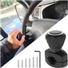 JNNJ Manopola Universale per Auto Booster, Manopola Del Volante Dell'automobile Resistente Pomello Volante, Controllo Della Maniglia Ausiliaria Pomello Impugnatura Dello Sterzo Sfera, Per Auto, Barca