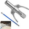 Ownkim Accoppiatore Ingrassatore G Grasso con Tubo Acciaio da 30cm, testina ingrassatore, punta ingrassatore - Ingrassatore Professionale Pneumatico per Tutte le Pressa per Grasso - Robusto e Durevole (A)