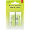 K3T Confezione da 2 gomme, colore bianco, 6 x 2 x 1 cm, art. n. 44212
