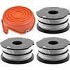 Odashen - Kit di ricambio per Black & Decker Strimmer GL675 GL680 GL685 GL686 GL687 GL690?1, 3 bobine e linea.