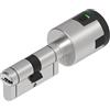 Lince - Cilindro di sicurezza CPLUS ALARM 30+B30 con allarme da 100 dB | Doppia sicurezza | Con fusibile meccanico per una rottura programmata |Libro con 5 chiavi | Finitura nichelata