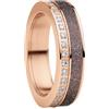 BERING Arctic Symphony Collection Dordogne 6 - Anello da donna in acciaio inox, finitura lucida, color oro rosa
