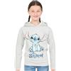 Disney Felpa con cappuccio in cotone grigio Lilo e Stitch, Grigio, 13-14 Years