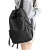 HYC00 Zaino Scuola Media Ragazza,Zaino da Scuola Superiore Ragazzo Zaino Università Leggero Resistente all'acqua College Casual Daypack,Zaini Scuola Cartella Adolescente Zaino PC 15.6 Pollici,Nero L