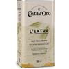 Costa d'Oro - L'Extra 3L. Olio Extravergine di oliva estratto a freddo. Sapore equilibrato, adatto a tutte le ricette e come condimento per insalate. Latta da 3 litri.
