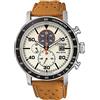 Citizen Orologio Cronografo Eco-Drive Uomo con Cinturino in Pelle CA0641-16X