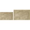 andiamo Tappeto da bagno antiscivolo Florida - Tappetino da bagno morbido e soffice - Tappetino da bagno antiscivolo lavabile - Set da 2 tappetini da bagno per bagno, 40 x 60 cm + 50 x 80 cm, tortora