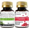 LABOTTEGADEGLIINTEGRATORI Set di Integratori per la Prostata e per le vie Urinarie | Serenoa Repens 70 Softgels + D-Mannosio e Cranberry con Semi di Pompelmo Uva Ursina e Vitamina C 100 Compresse LA BOTTEGA DEGLI INTEGRATORI