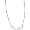 NADIR Collana Unisex Nome in Argento 925% Anallergico Made in Italy (Mattia)