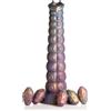 Creature Cocks Deep Invader Tentacle Ovipositor Silicone Dildo with Eggs