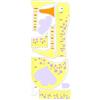 CREARREDA Schiuma Crearreda 13101 Moderna Toise Adesivo Oie 3D Eva Giallo Dimensioni ML 50 x 30 x 0,5 cm