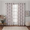 Exclusive Home Curtains Kochi, Coppia di Occhielli per Pannello Superiore, Naturale, 54 x 96, 2 Pezzi