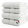 Italian Bed Linen Piumino 4 Stagioni Prestige, Microfibra, Bianco, 200 x 200 cm