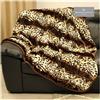 GC GAVENO CAVAILIA GAVENO CAVAILIA GC Coperta in finta pelliccia di leopardo stampata di lusso, extra calda e accogliente, super morbida, per divano letto singolo, 127 x 152 cm, 100% poliestere, taglia media
