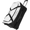 Travelite Borsa da viaggio trolley con ruote in materiale idrorepellente, Basics bagaglio morbido con soffietto espansione, 70 cm, 98-119 litri, Bianco