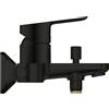 Grohe Rubinetto per vasca getto aerato Start Clova per muro nero spazzolato GROHE