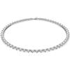 Swarovski Collana Ortyx, Taglio triangle, Bianco, Placcato rodio
