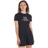 Tommy Hilfiger T-shirt Maniche Corte Donna Slim Flag Tee Scollo Rotondo, Blu (Desert Sky), S