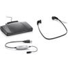 Philips Transcription Set, ACC2310 USB 3 Pedale di design, cuffia, LFH0334, connettore LFH9034, Plug e Play, Senza software, antracite