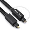 New bee Cavo ottico Toslink Cavo audio ottico digitale da 1 m, per Soundbar LG/Samsung/Sony/Philips, impianto HiFi, stereo, Home Cinema, sistemi audio (1 m)