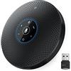 eMeet Altoparlante Bluetooth M2 Max USB vivavoce per 10 - 15 persone, microfono da conferenza con 4 microfoni indicatori, PC vivavoce per Skype, Zoom