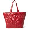 Desigual Bols Big Bombay, Shopping Bag Donna, Colore: Rosso, Einheitsgröße