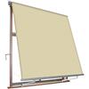 VERDELOOK Tenda da Sole Milos a Caduta avvolgibile con Braccetti 80 cm per ancoraggio, larghezza 2,5 m e altezza 2,5 m, beige