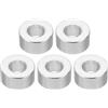 PATIKIL Distanziatori rotondi in alluminio M8, distanziatori in metallo, 8,2 mm, ID x 16 mm AD x 8 mm, L, spessore in alluminio, distanza vite per bulloni a vite M8